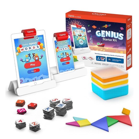 OSMO Genius Starter Kit + Genius Kit Tangrams Numbers Words & Coding for IPAD - Picture 2 of 11